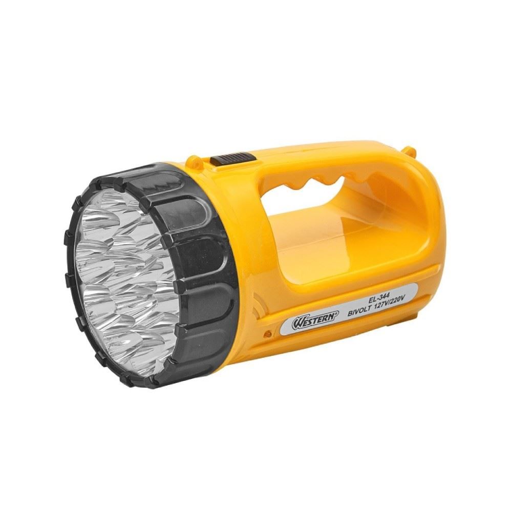 Lanterna Recarregável com 15 Leds Western El-344 - Sortido