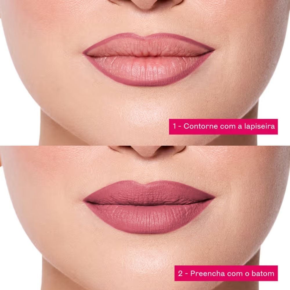 Lapiseira Labial Soft Petals Eudora Niina Secrets - Rosa Claro
