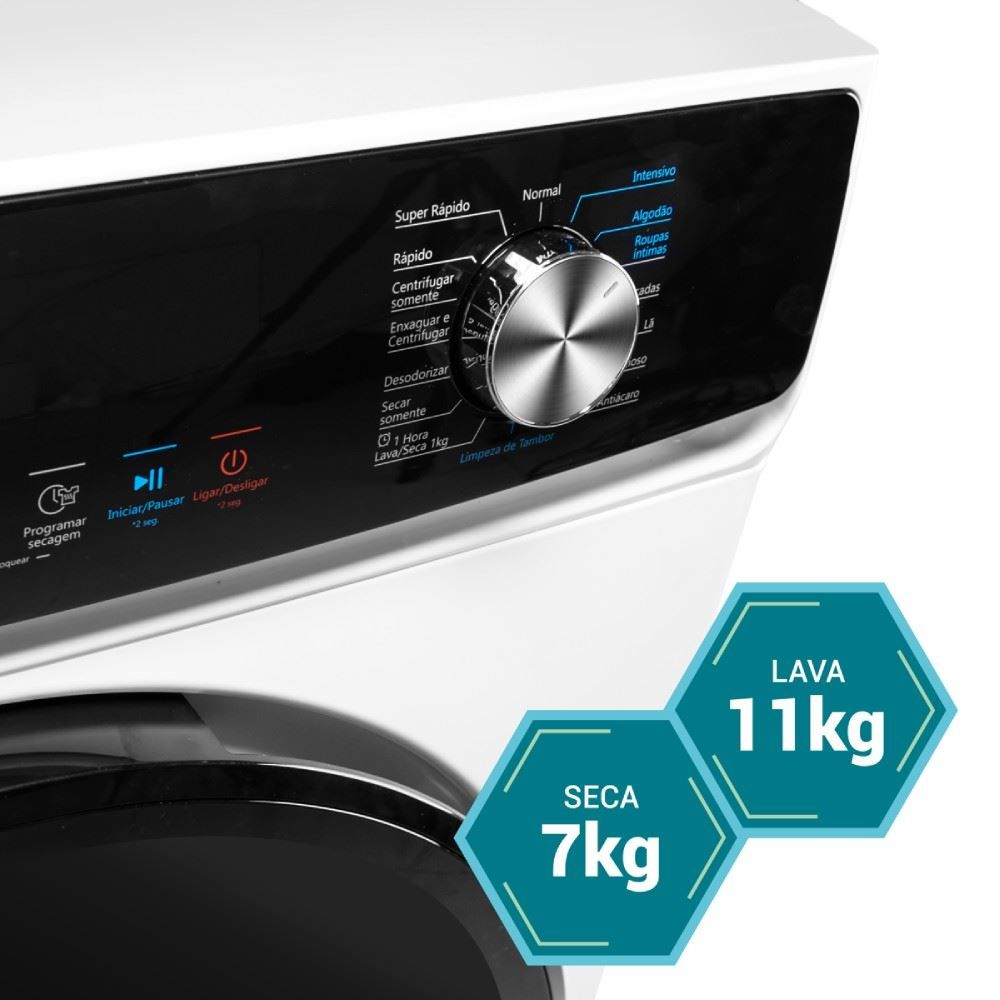 Lava E Seca Philco 11Kg Invertplus 16 Programas de Lavagem PLS11A 