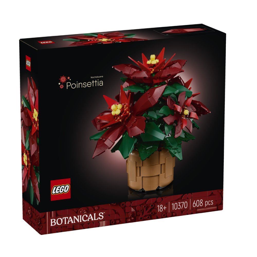 Lego Botânica Poinsettia - 608 peças