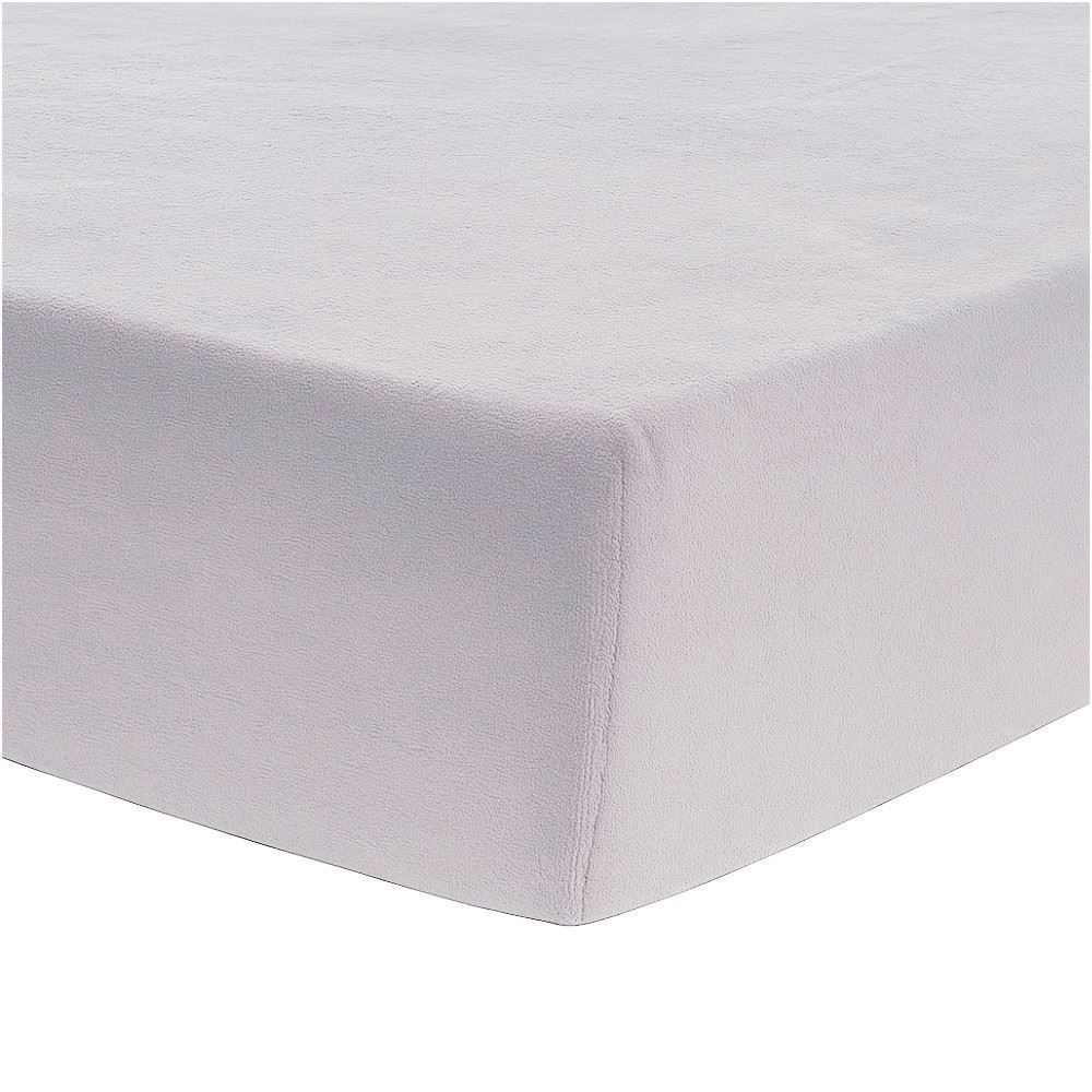 Lençol Avulso Casal com Elástico Plush Havan Casa - Cinza Lunar