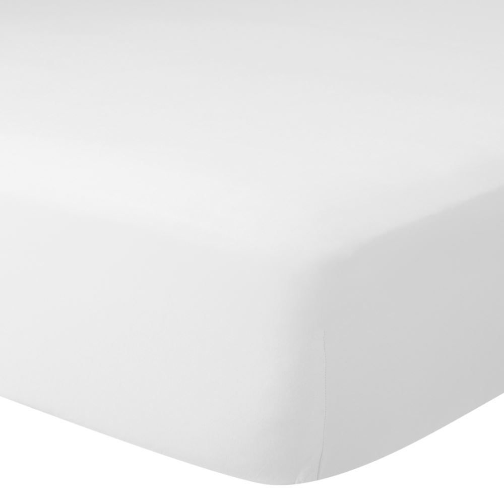 Lençol Queen Percal 100% Algodão Liso Buona Fortuna - Branco Liso
