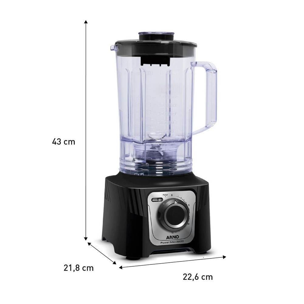 Liquidificador Arno Power Max 2200W Preto LN66