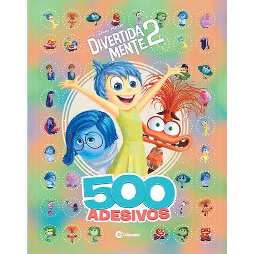 Livro 500 Adesivos Divertida Mente 2 Culturama Editora - 20090213