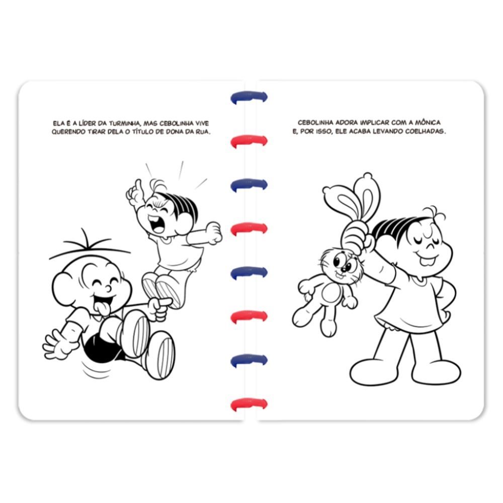 Livro com Disco para Ler e Colorir Turma da Mônica Culturama
