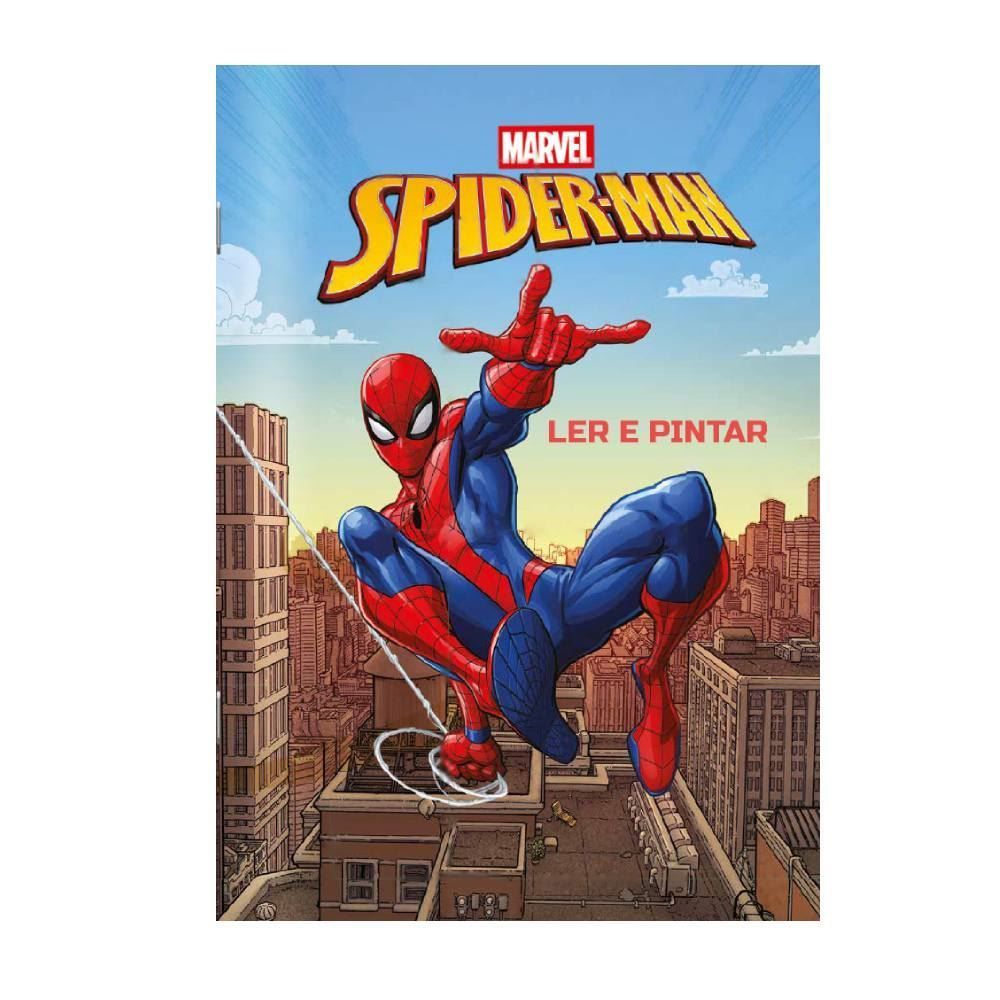 Livro Ler e Pintar Homem-Aranha Volume 1 Culturama