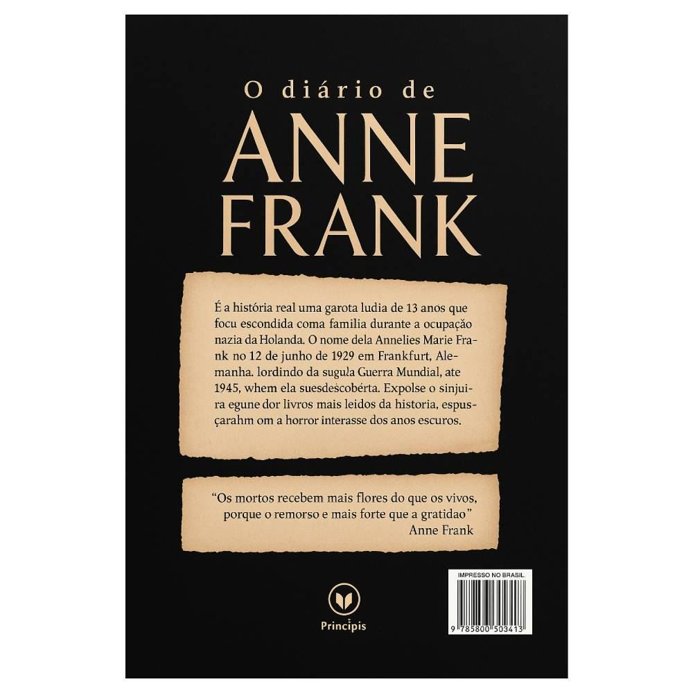 Livro O Diário De Anne Frank Ciranda Cultural