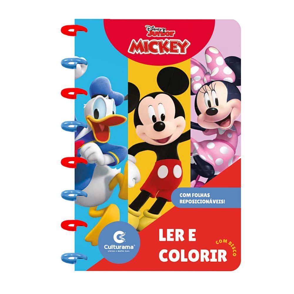 Livro para Ler e Colorir com Disco Disney Culturama