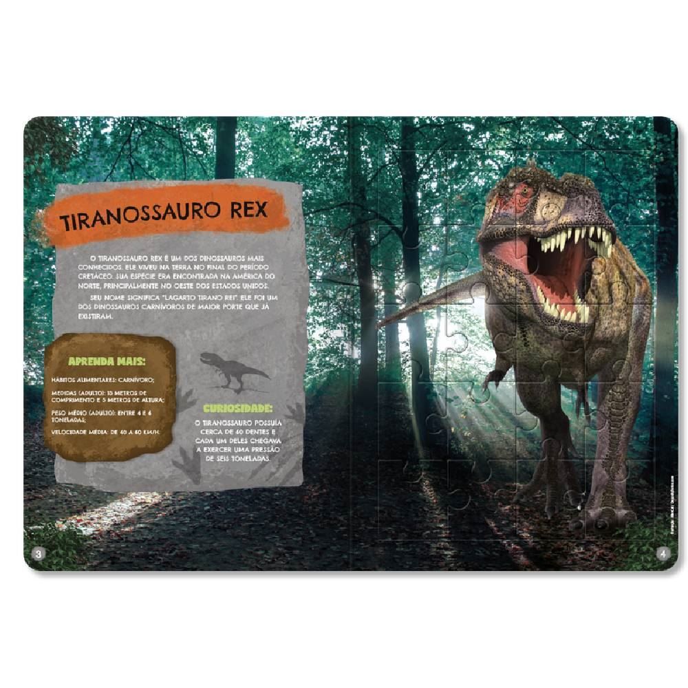 Livro Pop Com Quebra Cabeça Dinossauro - Dinossauro