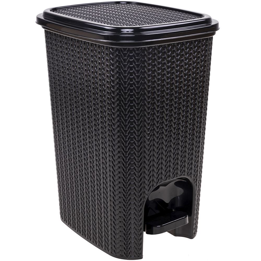 Lixeira Com Pedal 7 Litros Plasútil - Preto