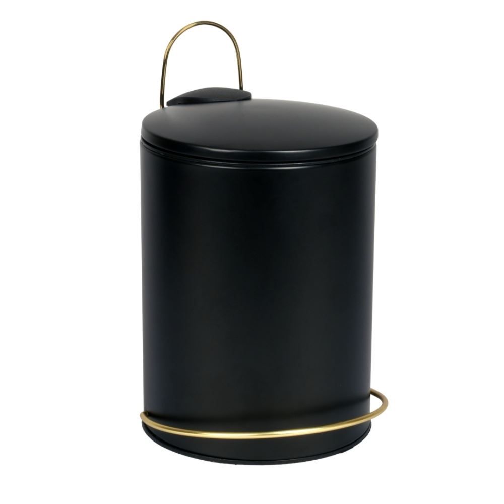 Lixeira Com Pedal Montreal Havan Casa 5 Litros - Preto 