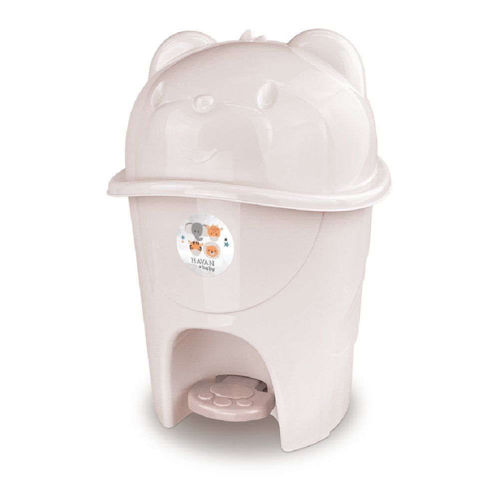 Lixeira Infantil 6,5 Litros Com Pedal Fofura Havan Baby - Linho