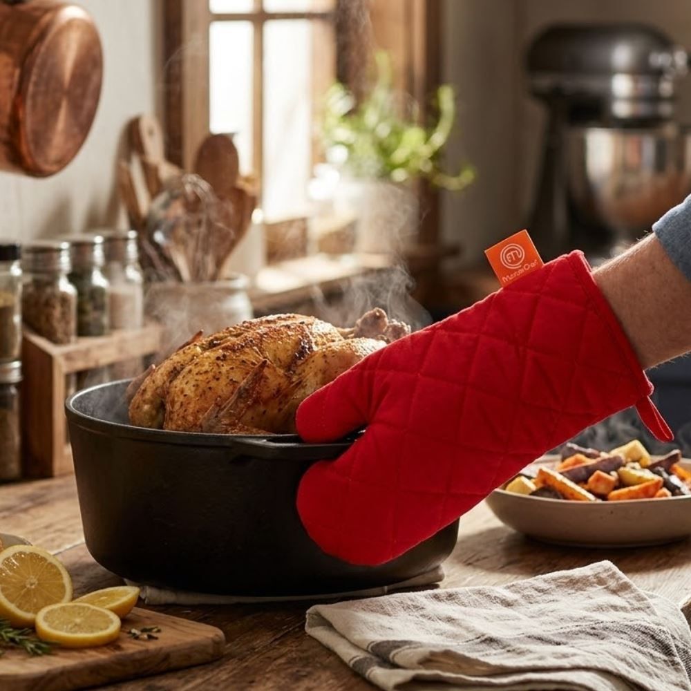 Luva de Cozinha 27 cm Masterchef Gedex - Vermelho