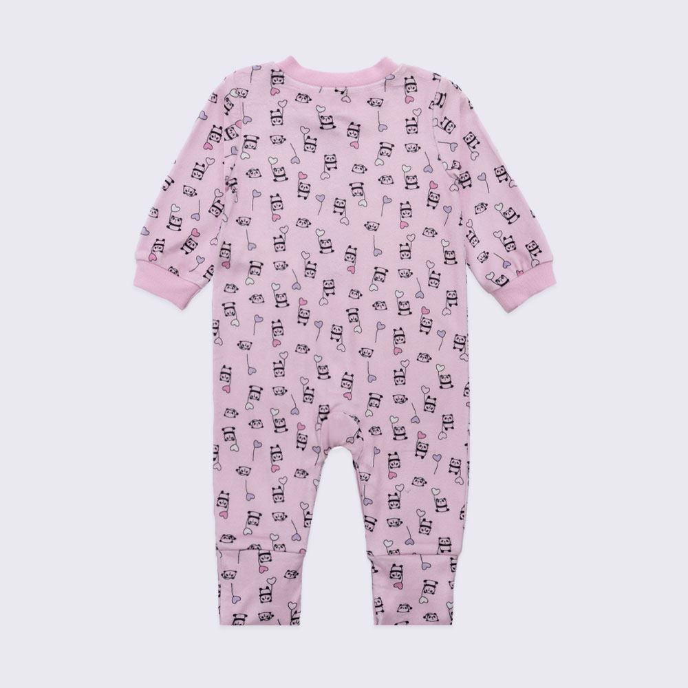 Macacão Bebê Menina Em Plush Com Pé Reversível Yoyo Baby