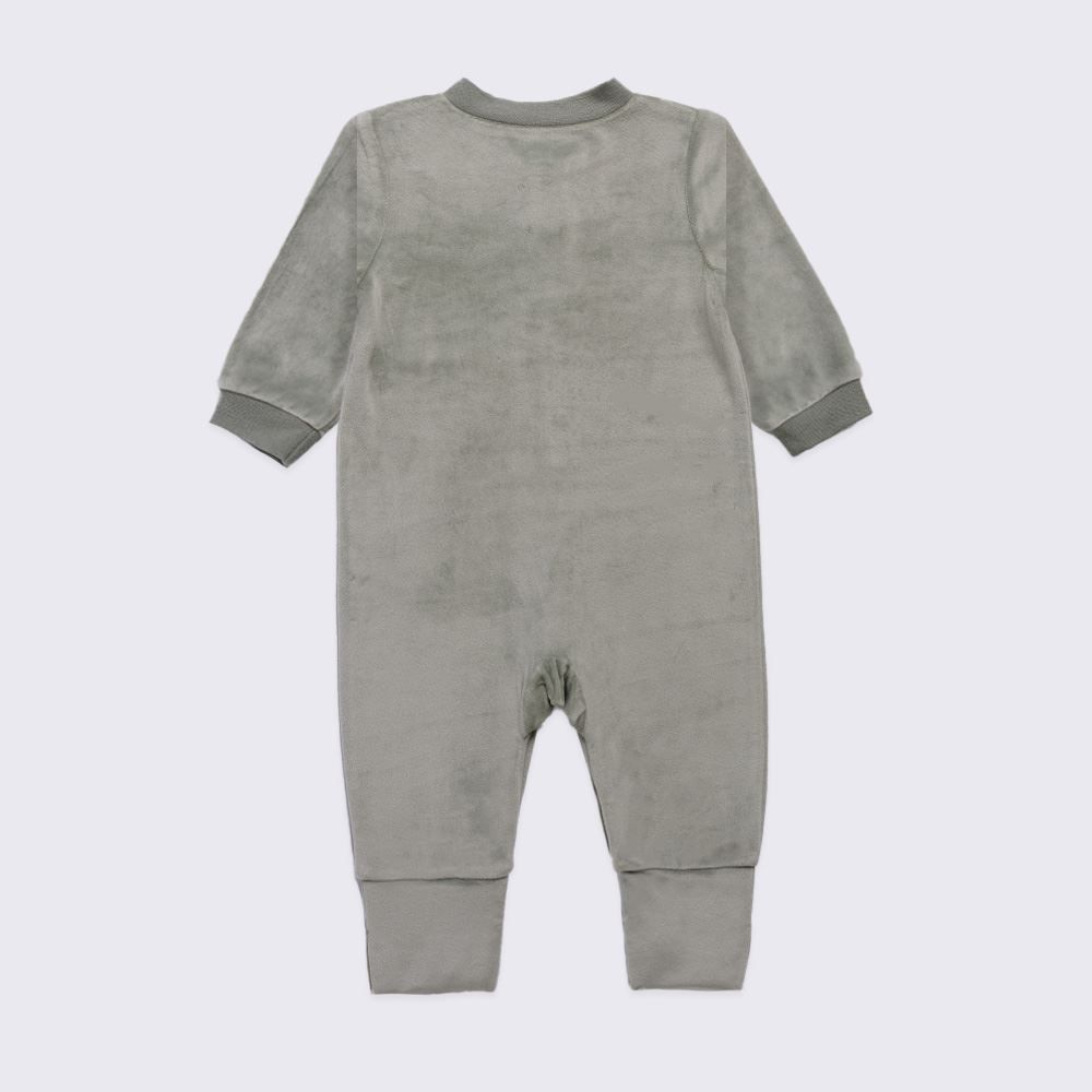 Macacão Bebê Menino Em Plush Com Pé Reversível Yoyo Baby