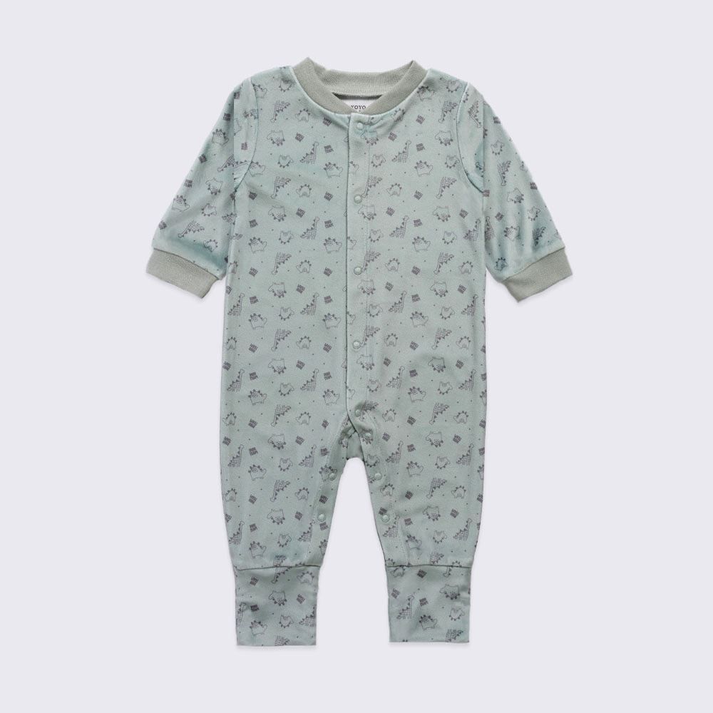 Macacão Bebê Menino Em Plush Com Pé Reversível Yoyo Baby