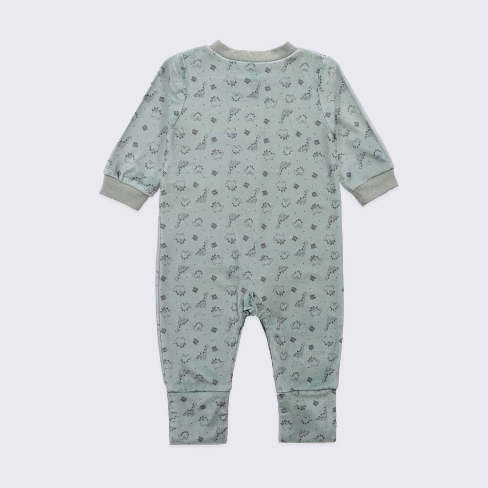 Macacão Bebê Menino Em Plush Com Pé Reversível Yoyo Baby