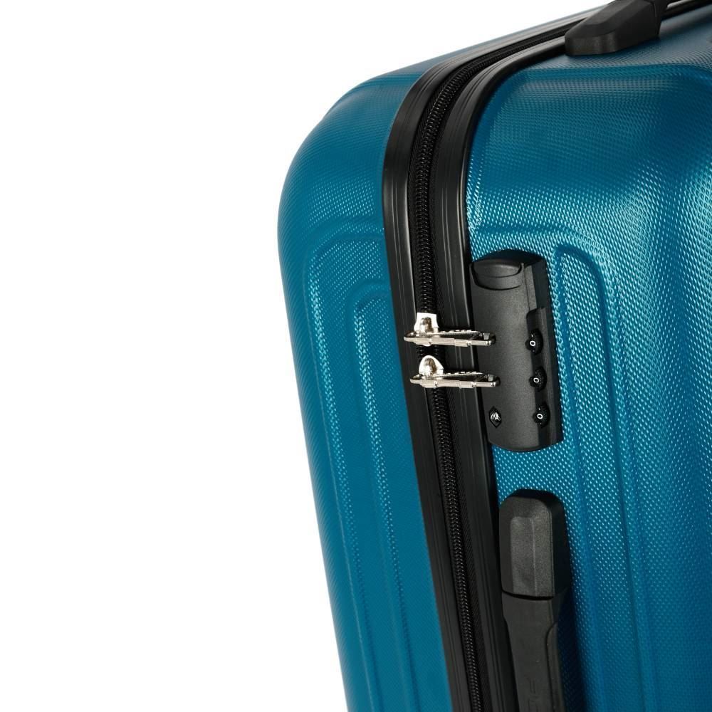 Mala Para Viagem De Bordo Abs 360° Geneva Polo King - Azul