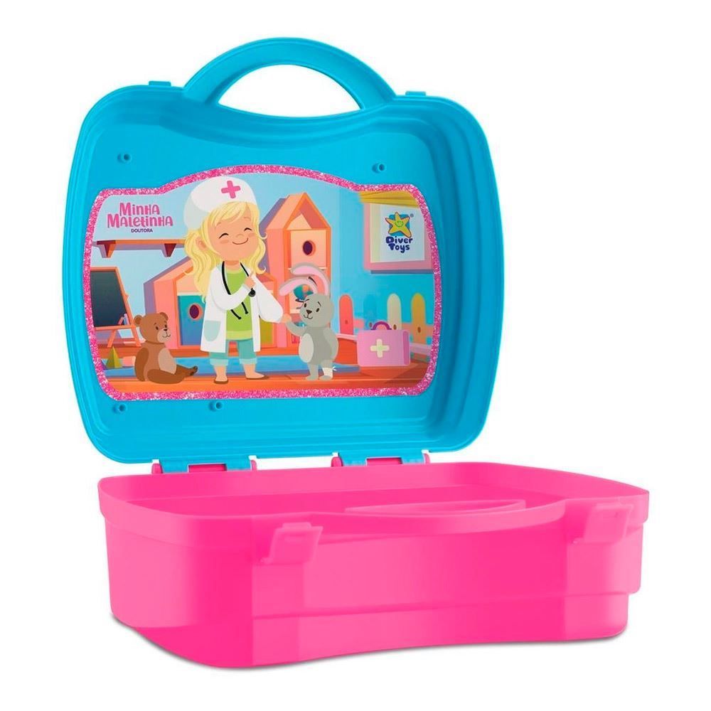 Maletinha Doutora Vários Acessórios Divertoys - 8147