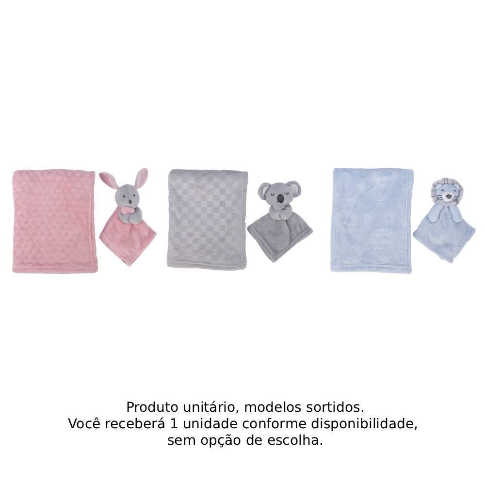 Manta com Naninha 75X100cm Camesa Baby - Sortido