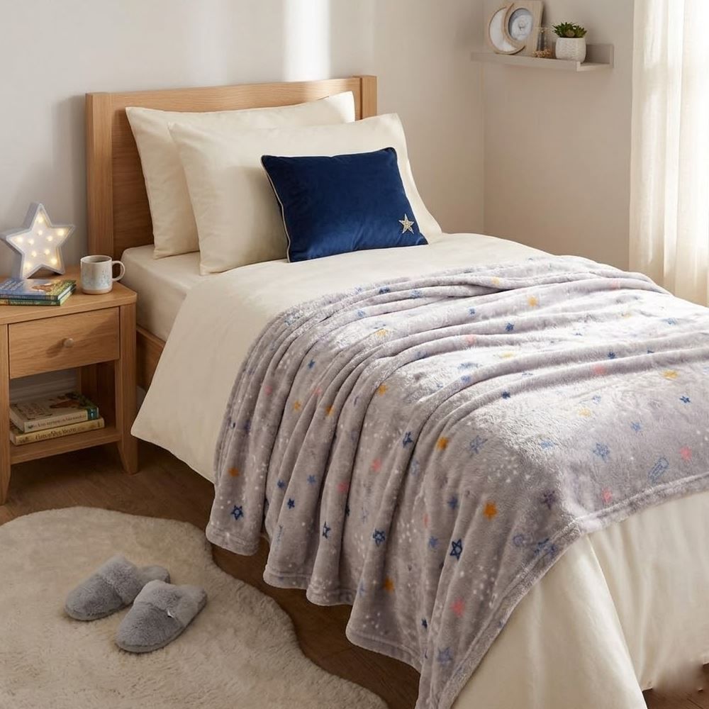 Manta Infantil Encantos Havan Kids - Aster Star Cinza