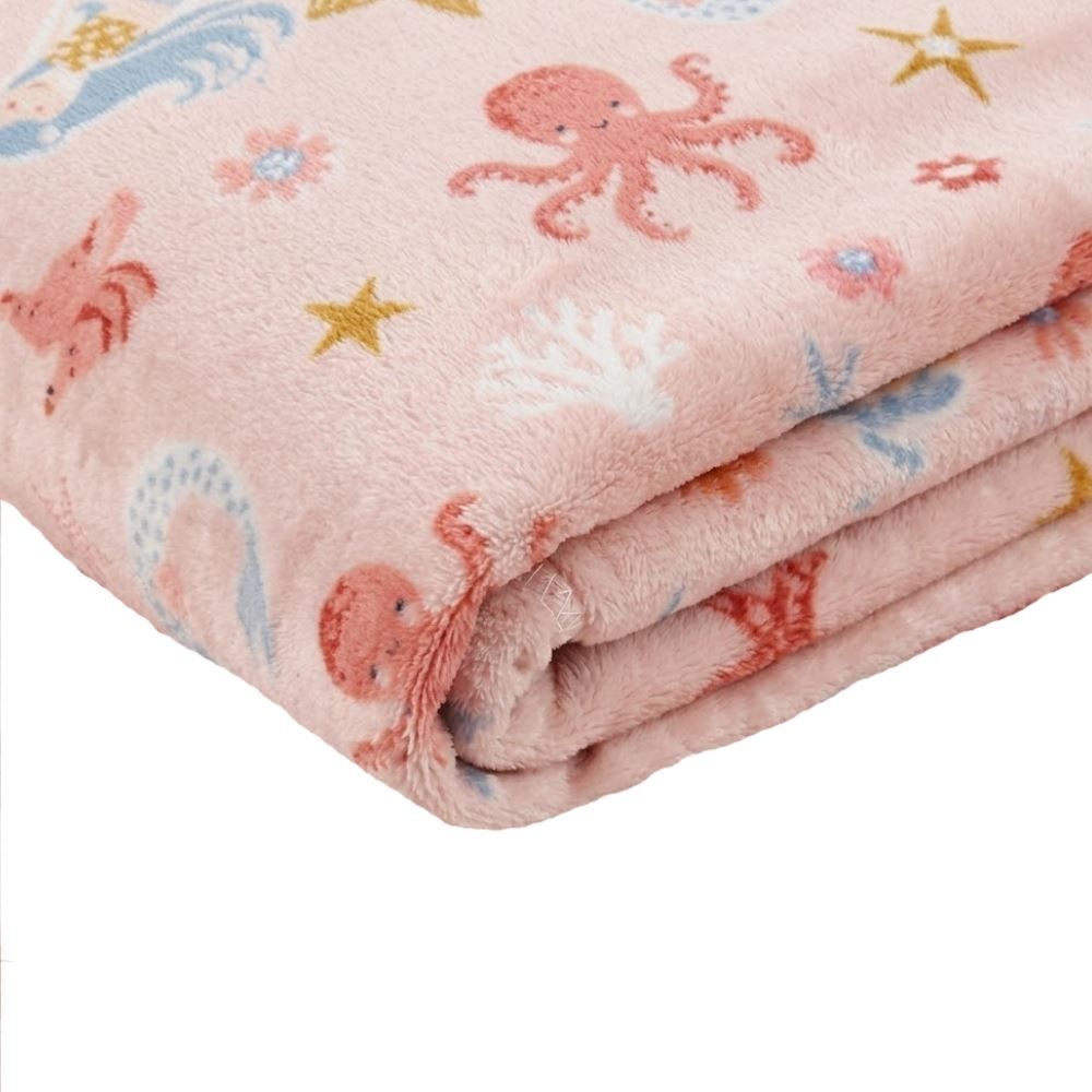 Manta Infantil Encantos Havan Kids - Sereia Pêssego
