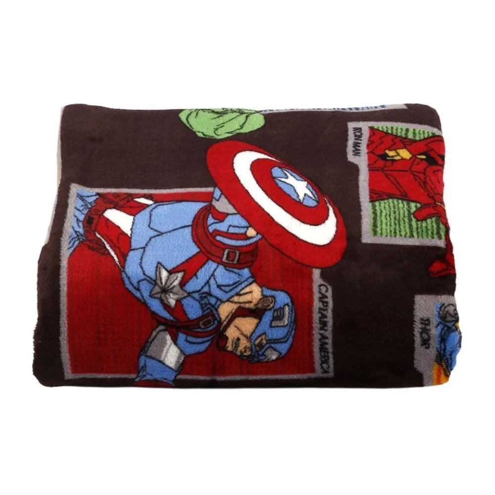 Manta Infantil Flannel 1,05M X 1,50M Disney - Avengers Comics Chumbo