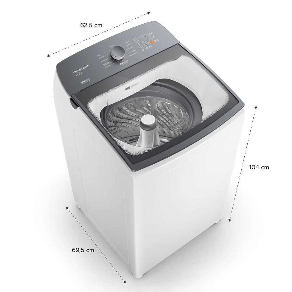 Máquina de Lavar Brastemp 14Kg branca BWJ14AB