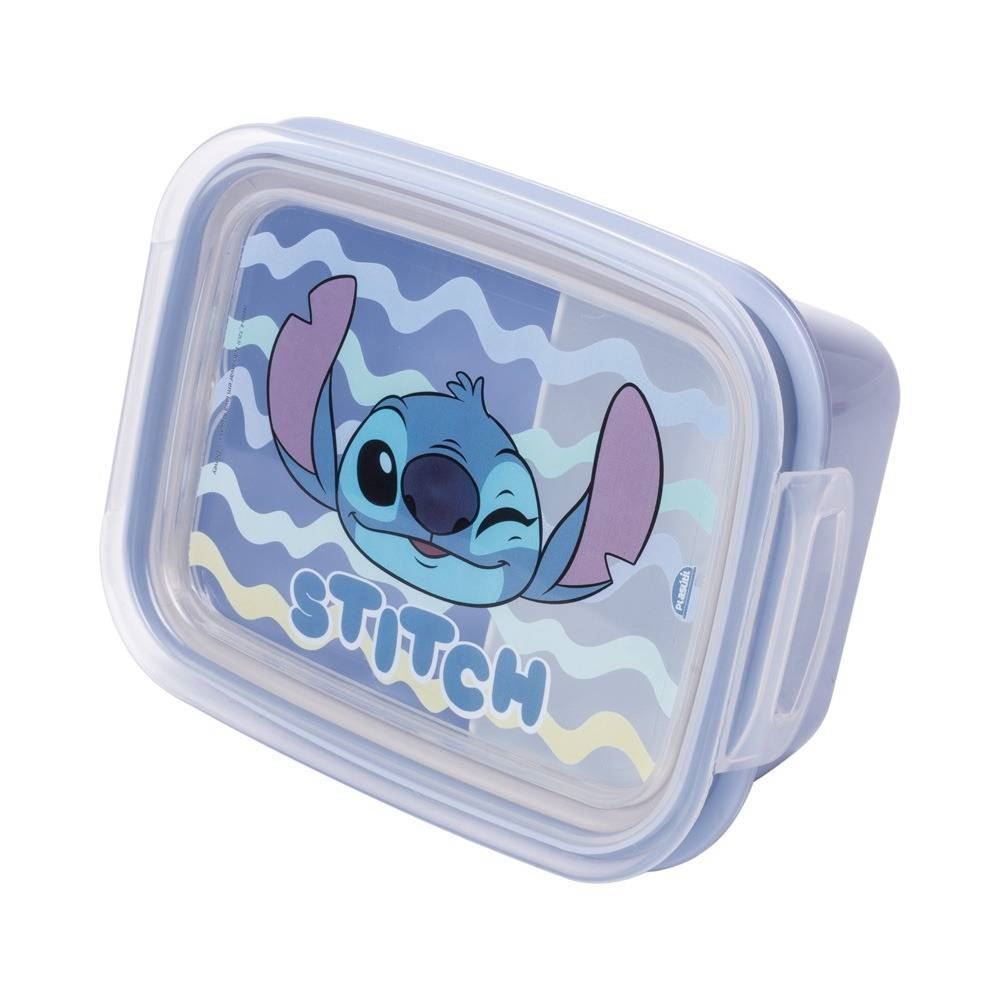 Pote De Marmita Stitch Com Trava Plasútil  - Azul