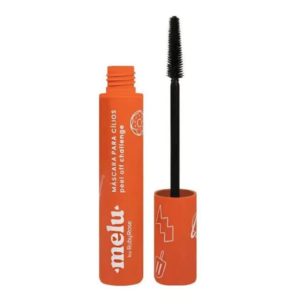Máscara De Cílios Melu  Challenge Peel Off Rr517 4,5G - Preto