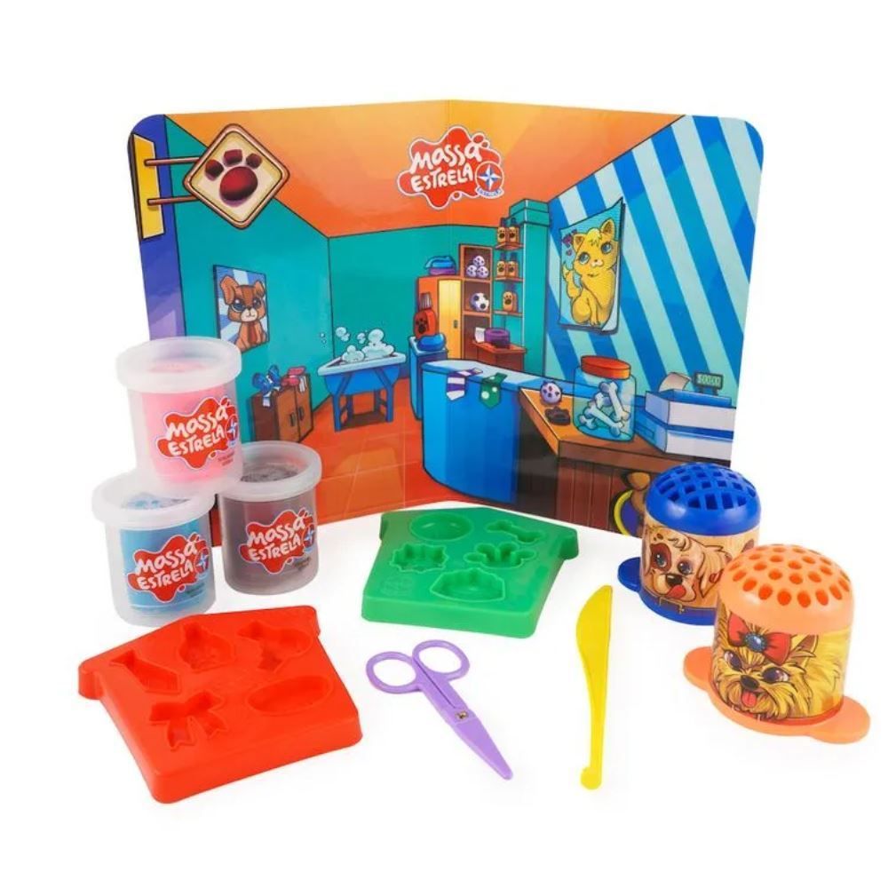 Massa De Modelar Pet Shop Estrela - Diversos