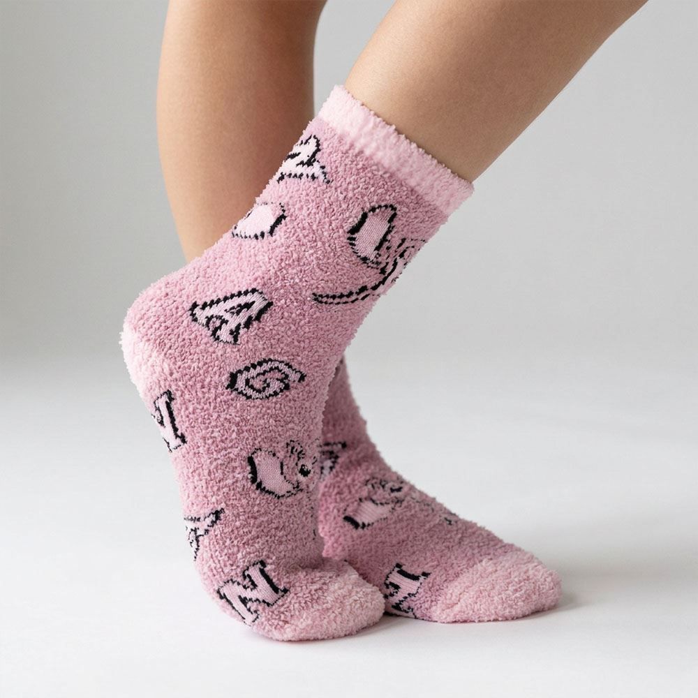Meia Cano Longo Angel Chenille Disney - ROSA 34/38