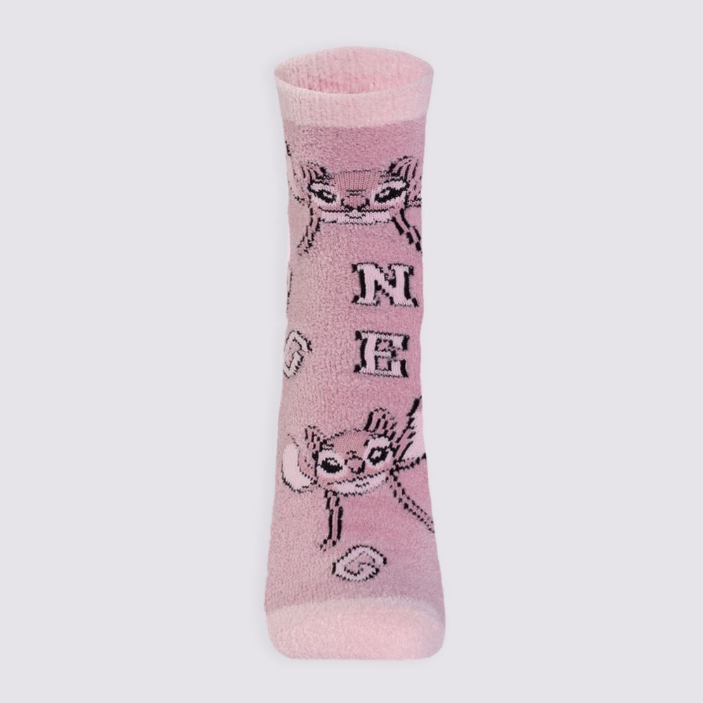 Meia Cano Longo Angel Chenille Disney - ROSA 34/38