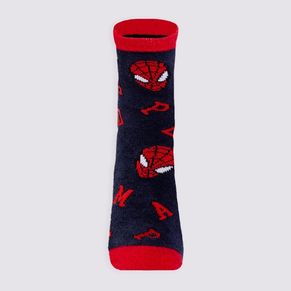 Meia Cano Longo Homem-Aranha Chenille Marvel - MARINHO 34/38
