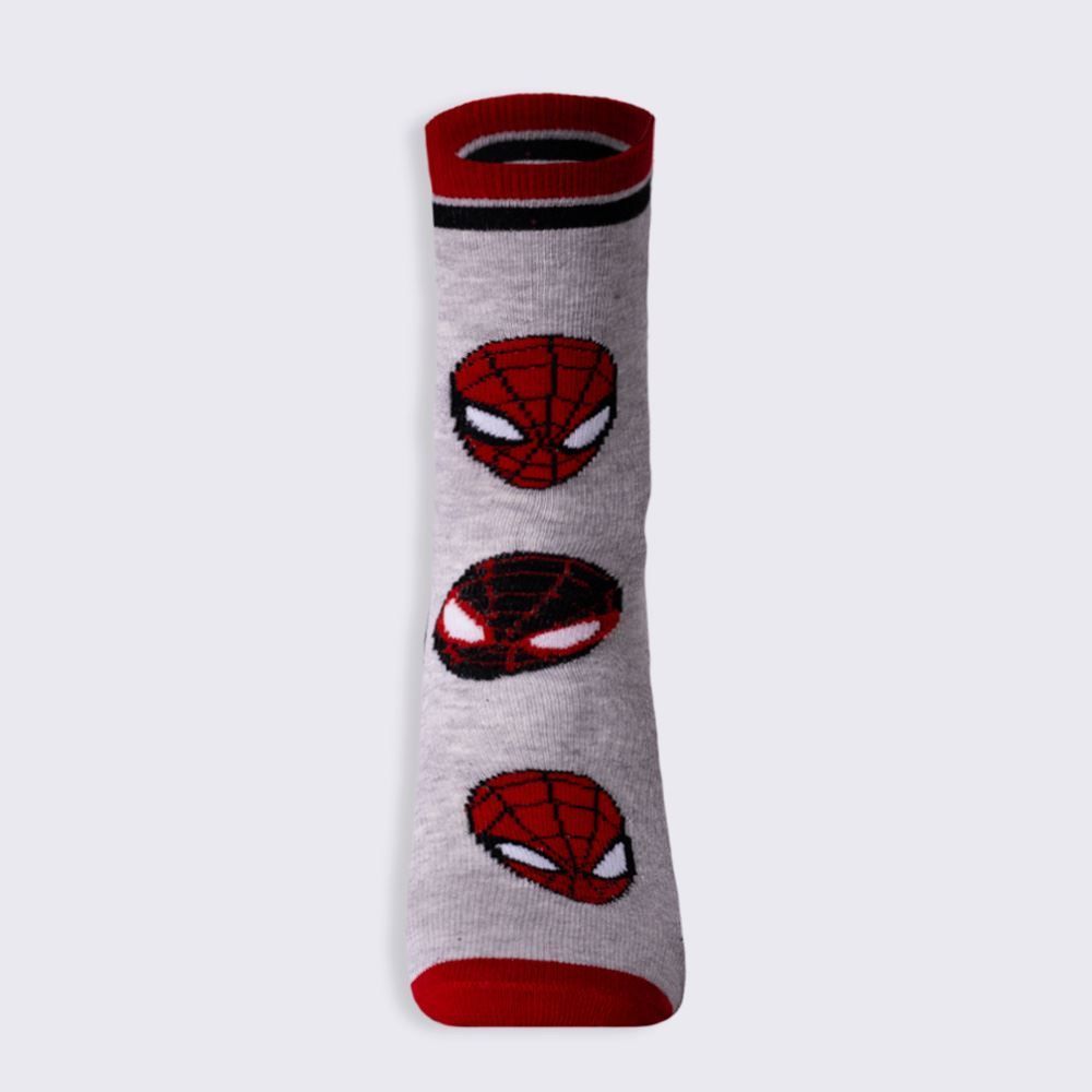 Meia Cano Longo Homem Aranha Marvel - CINZA 34/38