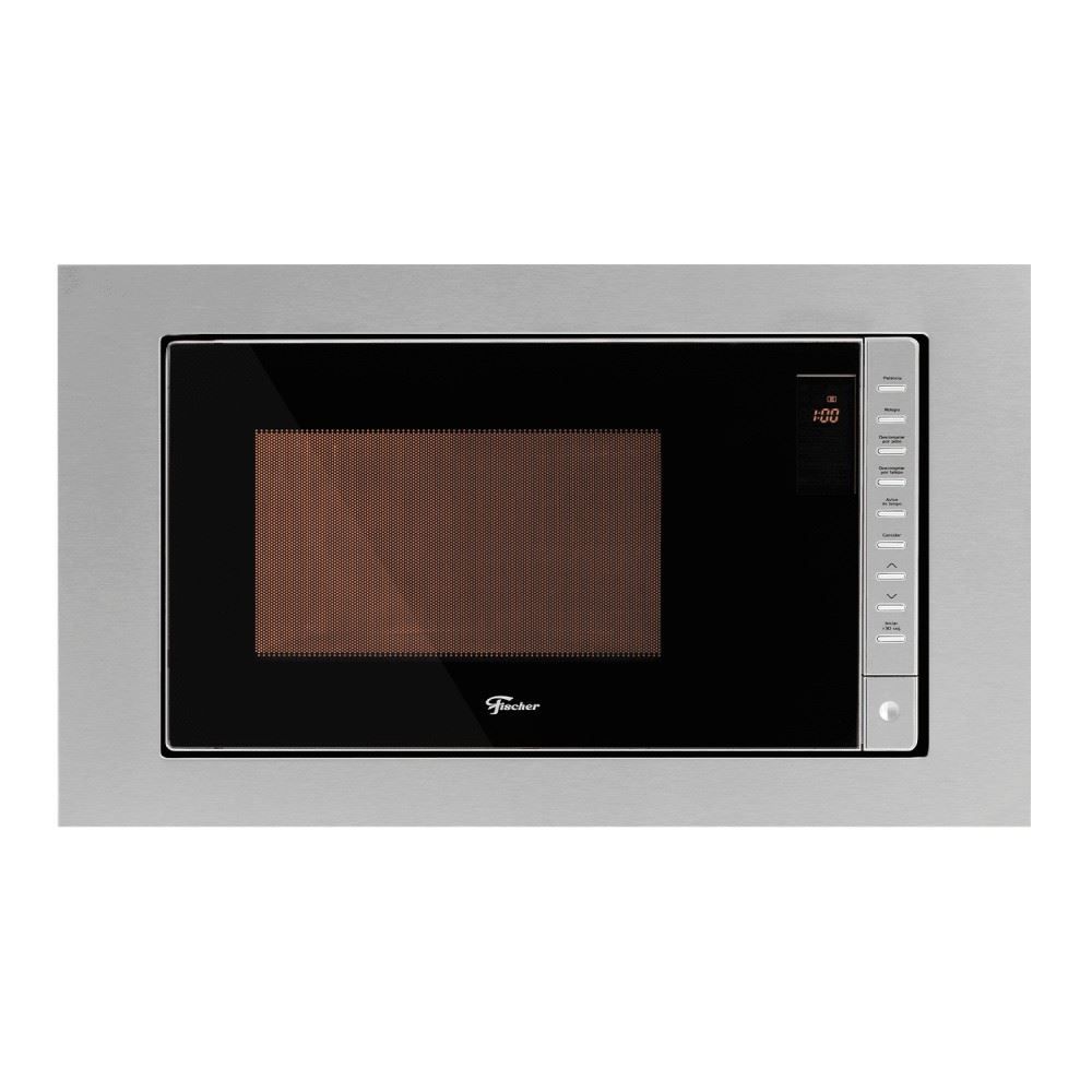 Micro-ondas de Embutir Fischer Fit Line 25 litros Inox