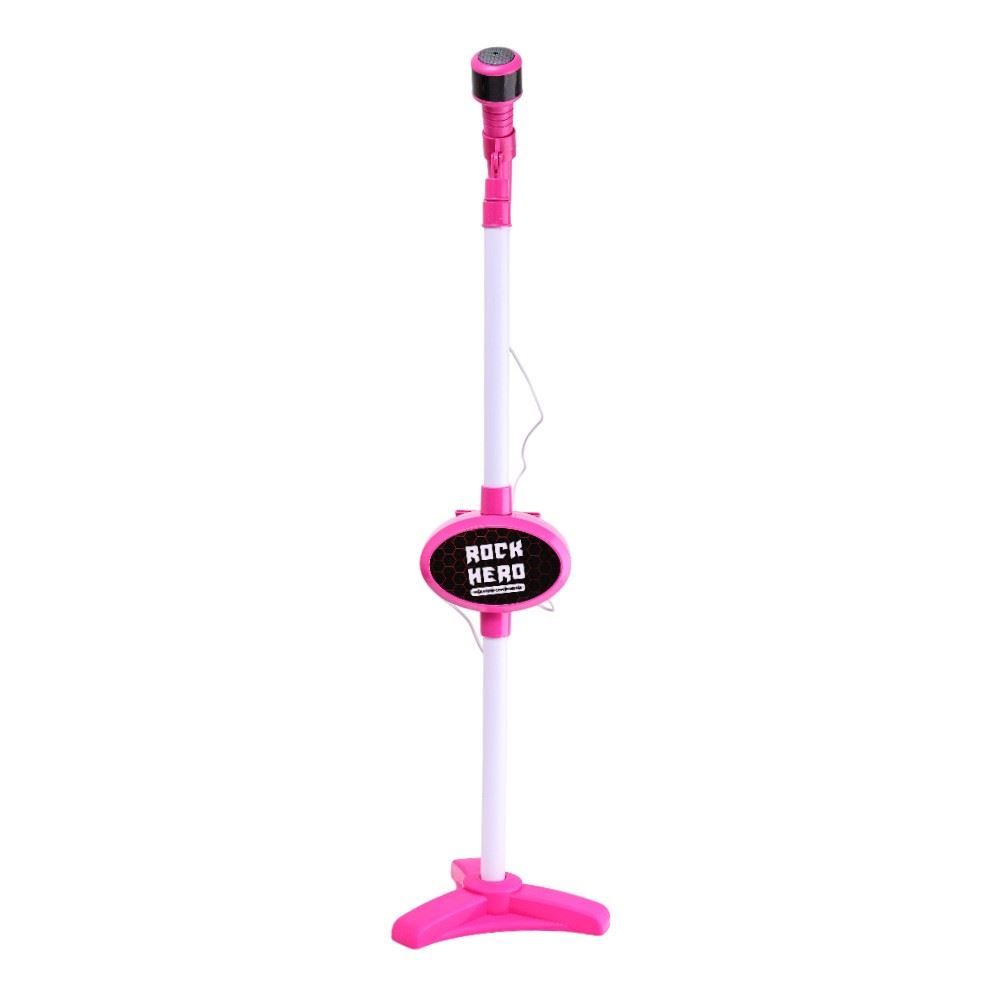 Microfone com Pedestal Rock Hero Havan Toys - HBR0322