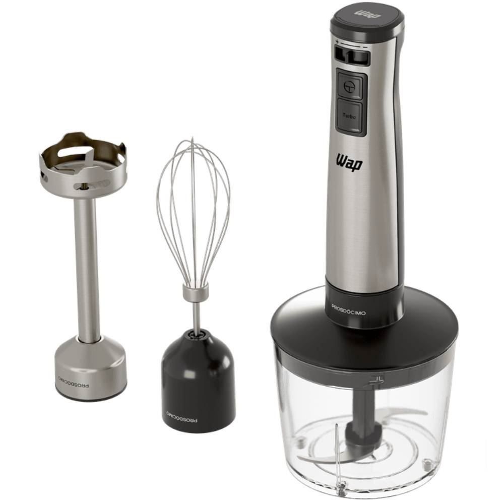 Mixer Wap 3 em 1 Inox com Processador 700ml WM1 