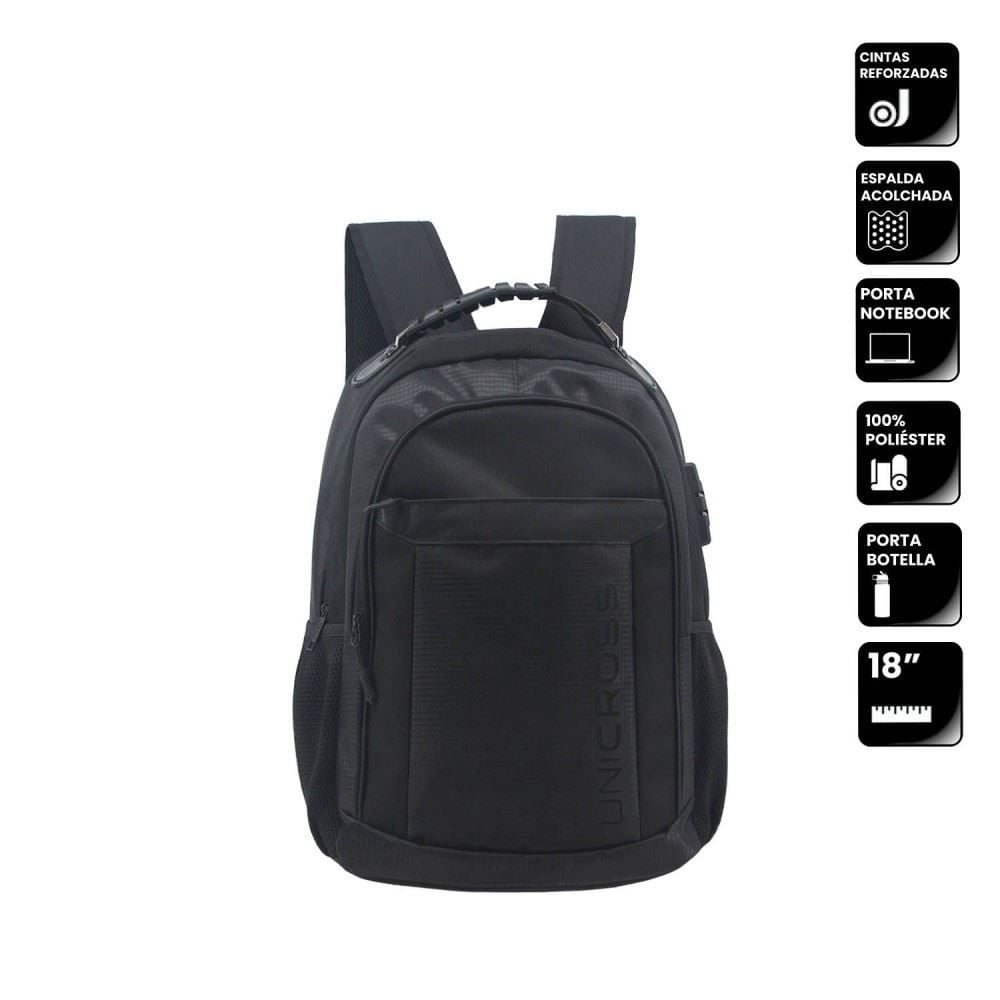 Mochila Executiva Wise Preta Travel Blue