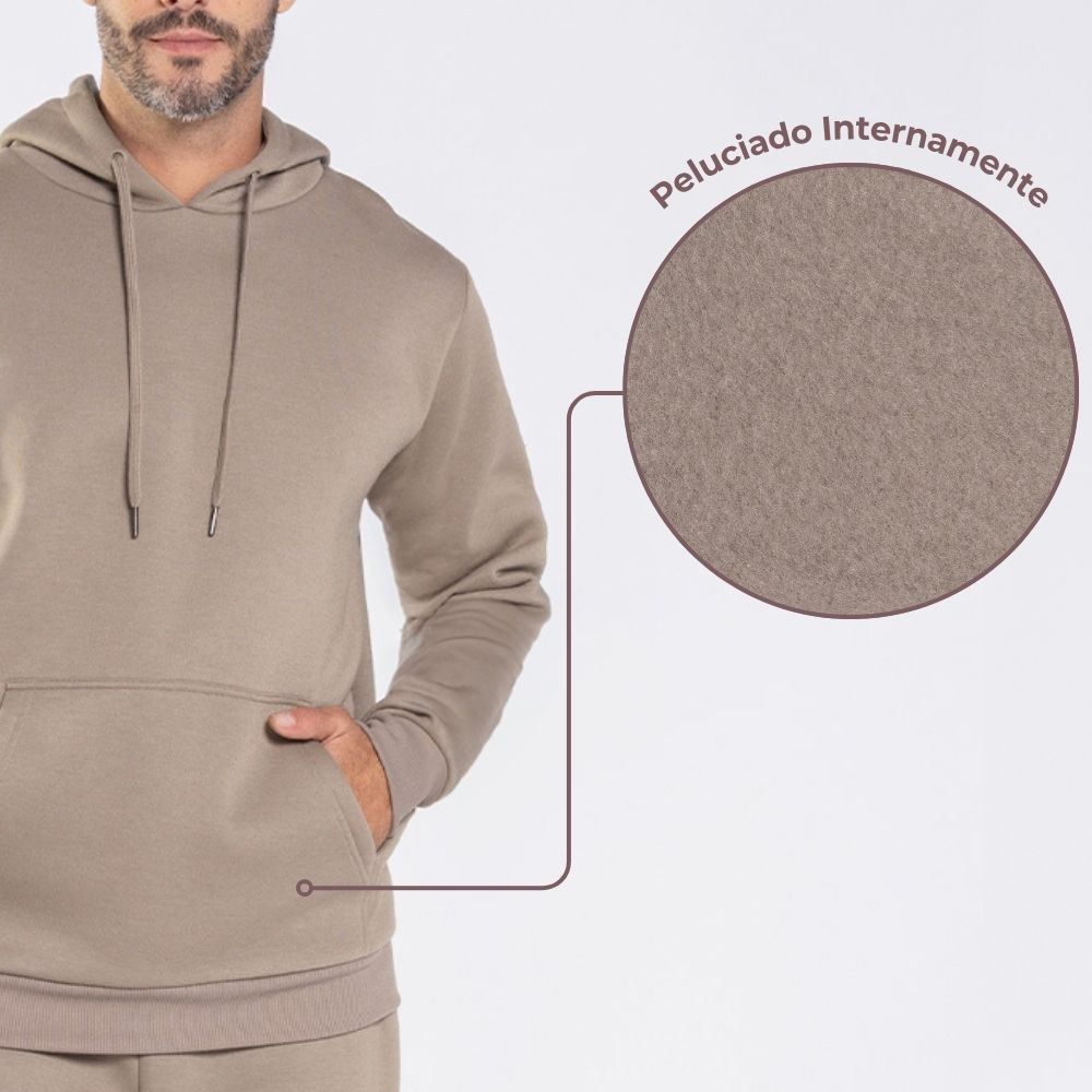 Blusão Moletom Masculino Canguru Marc Alain
