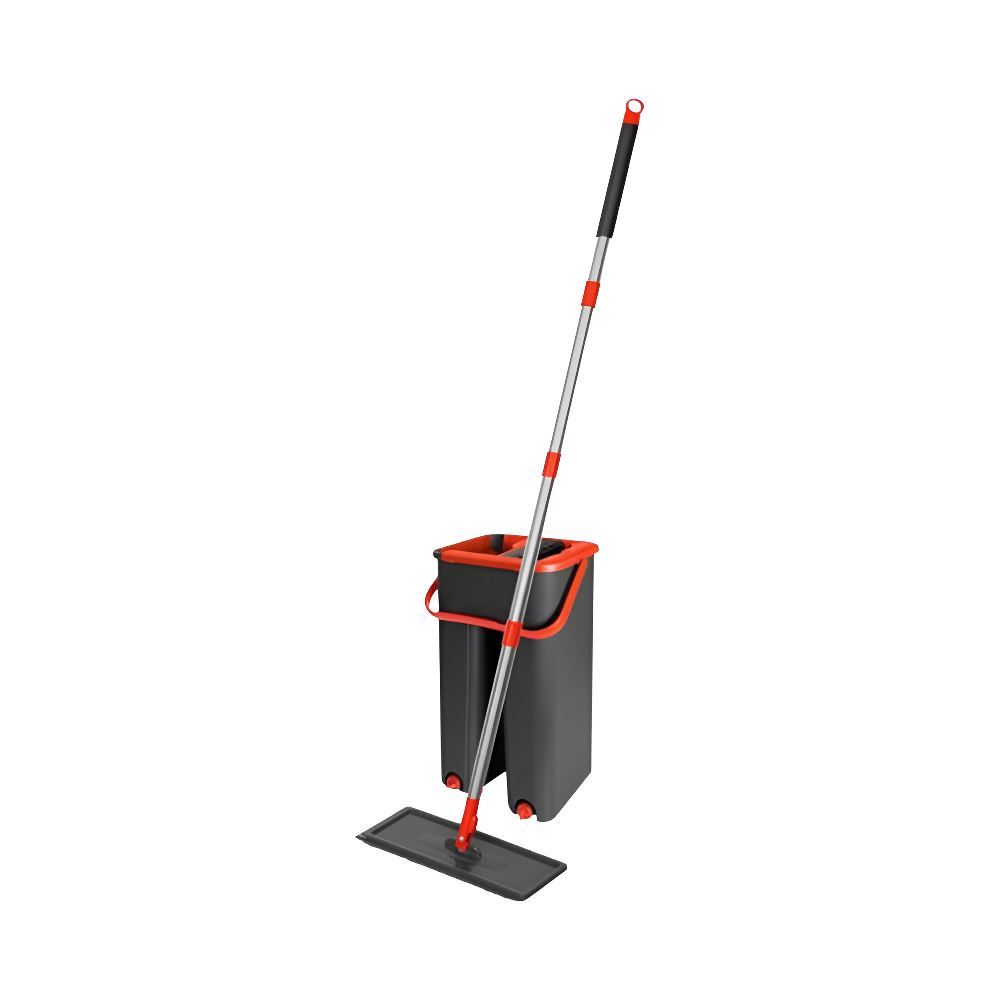 Mop Lava E Seca Powermaid 5 Litros - Vermelho e Cinza