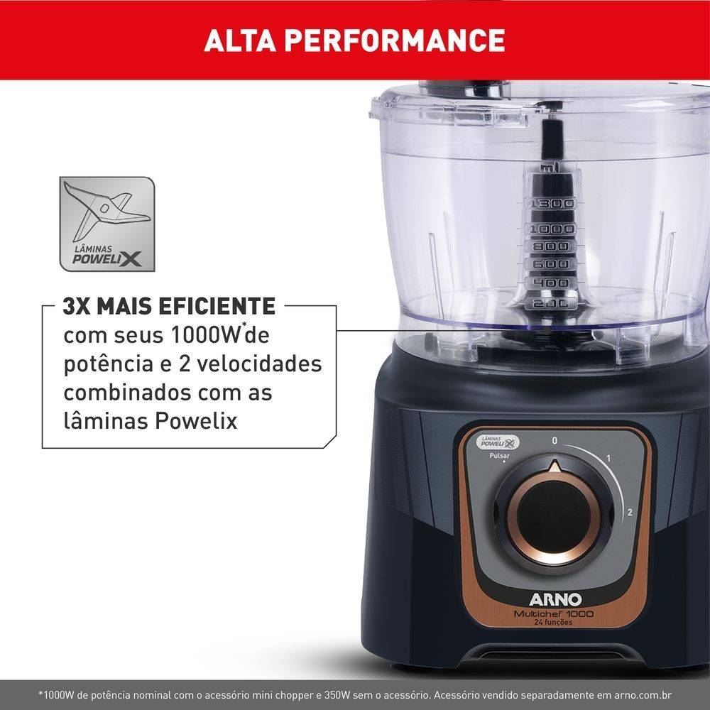 Multiprocessador Arno 1000W 24 Funções MP72