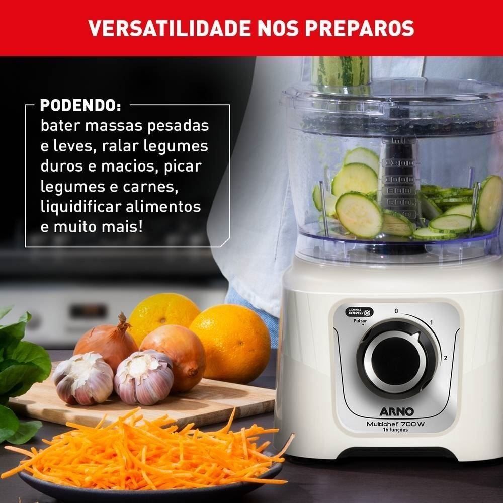 Multiprocessador Arno 700W 16 Funções Marfim MP62