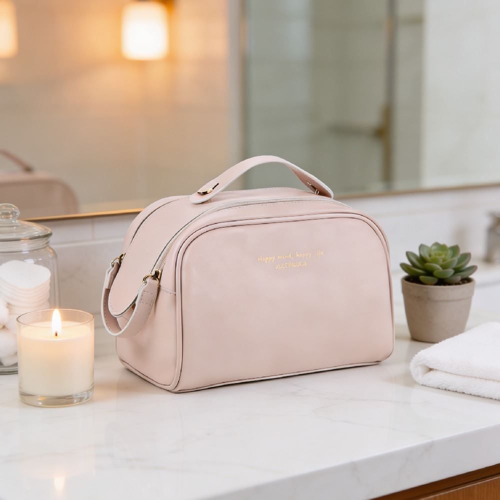 Necessaire Trapézio com Duas Divisórias Alice Palucci - OFF WHITE U