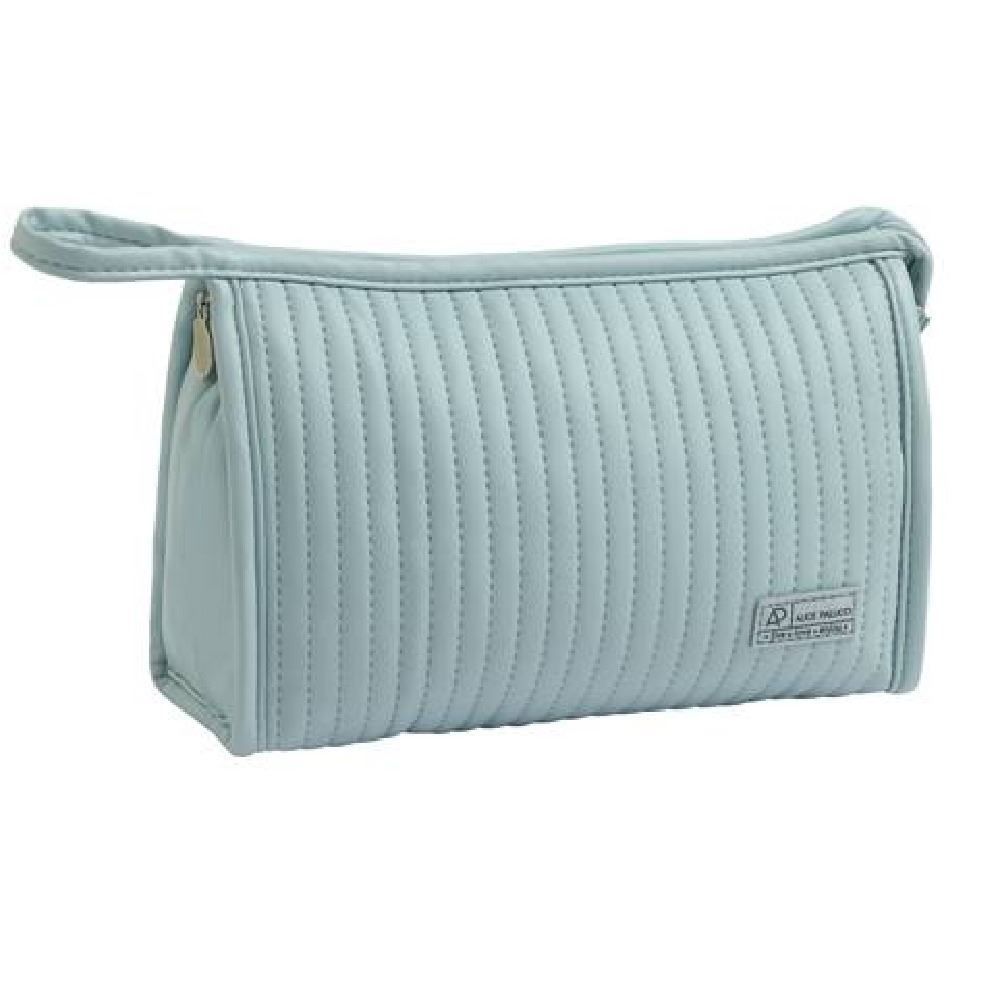 Necessaire Trapézio Puffer Alice Palucci - Azul