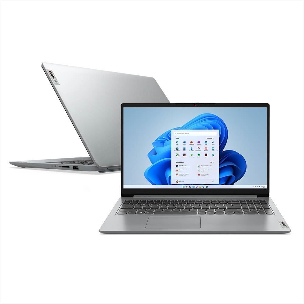 Notebook Lenovo Ideapad 1I I3 1215U 8Gb Ram 256Gb Ssd Tela De 15,6" W11 - Bivolt