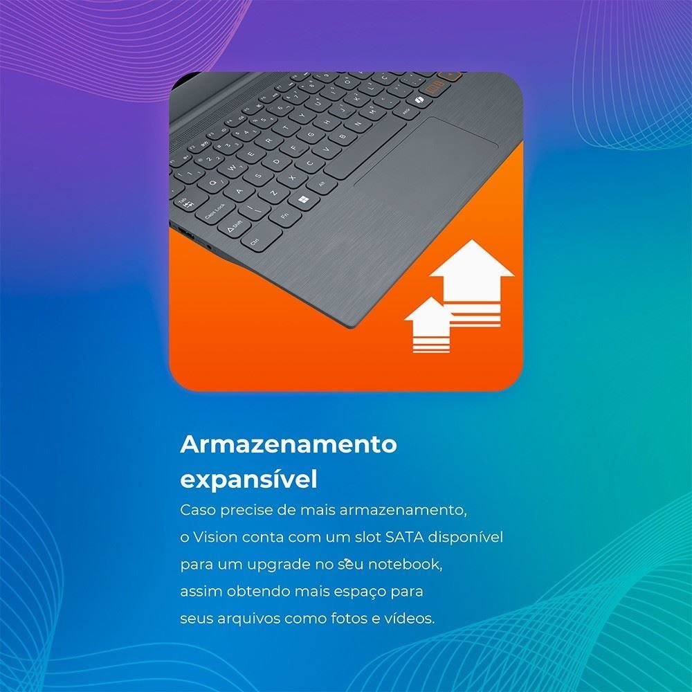 Notebook Positivo Vision C14 Intel Celeron 4Gb 128Gb 14,1” Hd Windows 11 - 3003011
