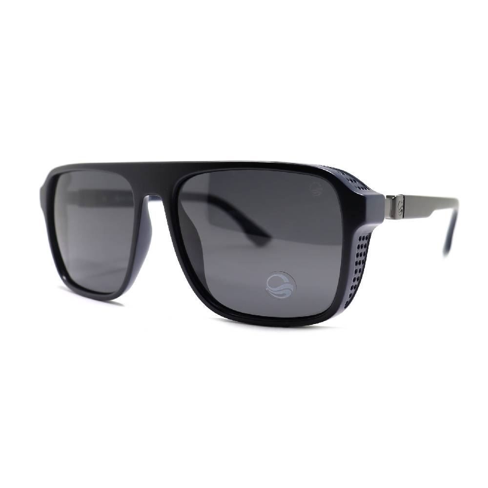 Óculos De Sol Masculino Cobra D'agua Cda 011 C100 - Preto e Azul Escuro