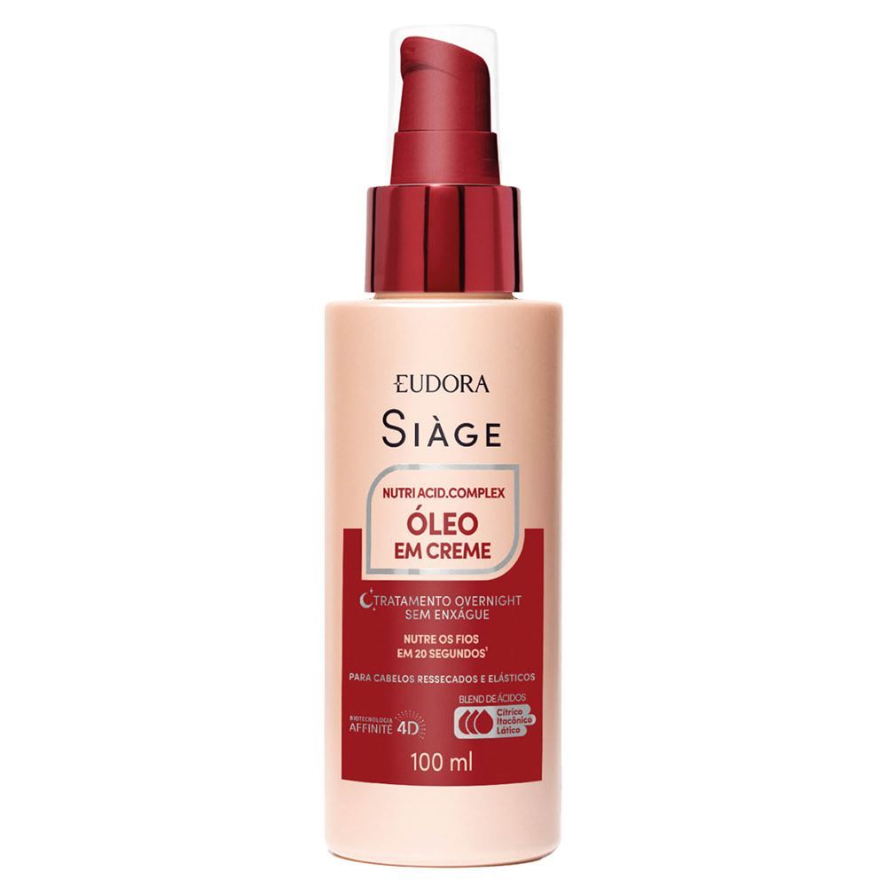 Óleo Em Creme Overnight Nutri Acidificante Complex-100Ml  Eudora Siàge