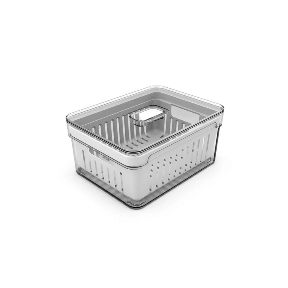Organizador com Cesto Clear Fresh Martiplast 2,2L - Transparente 